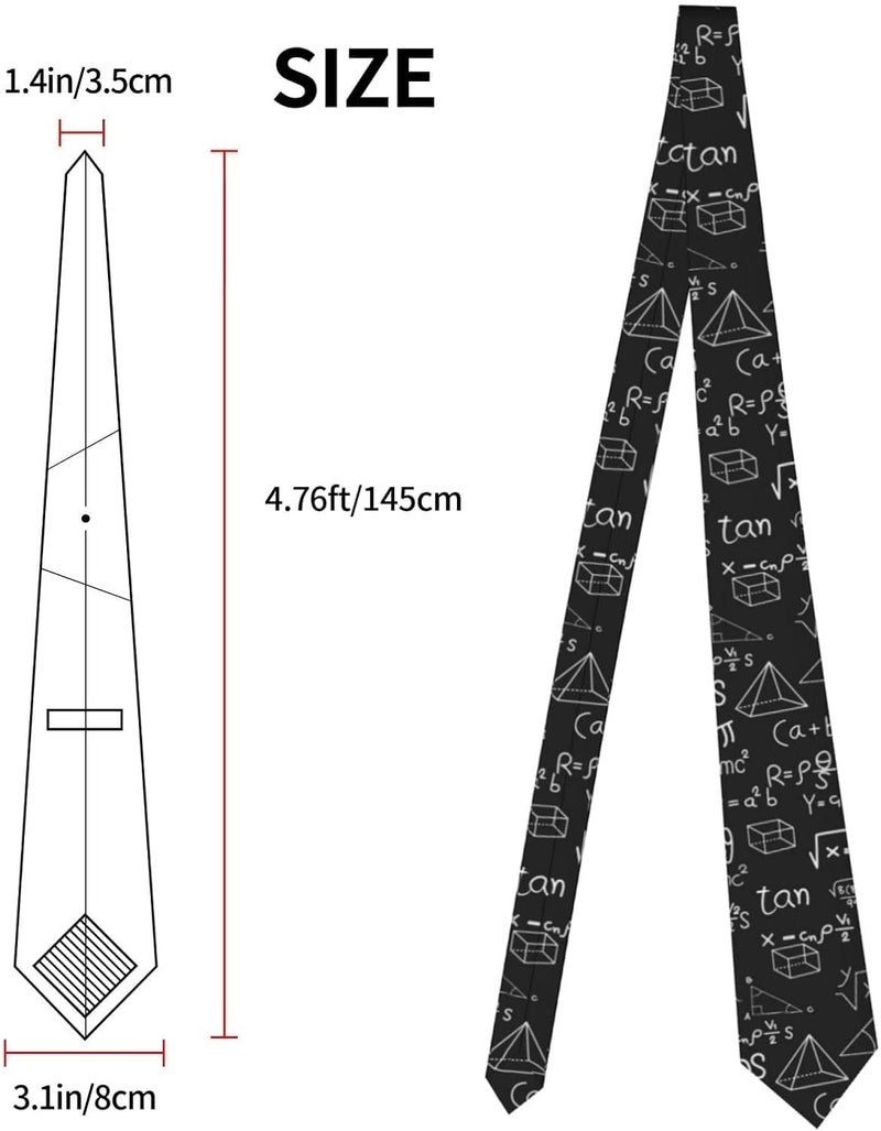 Yilad Tie for Men and Boy Novelty Fun Full Print Men's Necktie Skinny Fashion Narrow Wide - Image 1